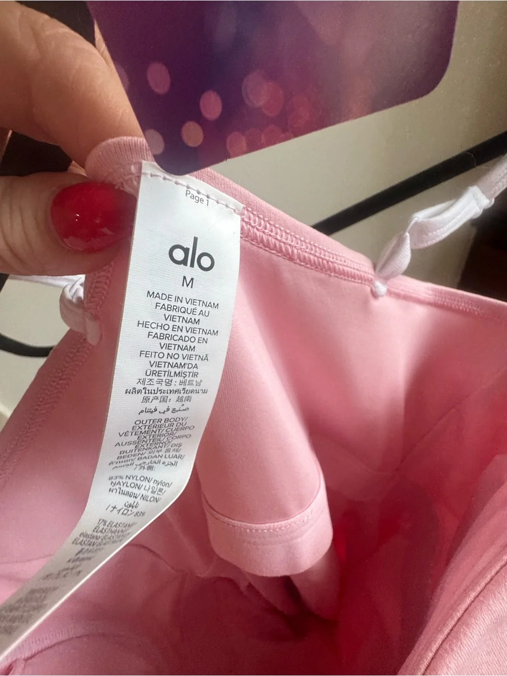 38. ALO Airbrush Streamlined Dress Pink Marshmallow